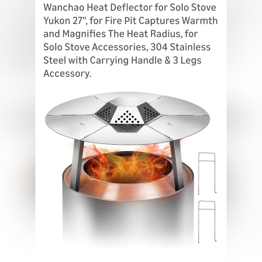 Wanchao Heat Deflector For 27" Yukon Solo Stove